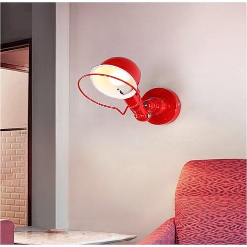 Wall Light Mechanical Arm Wall Lamp Reminisce Retractable Double Vintage Folding Rod Without Switch lustre LED wall lamp