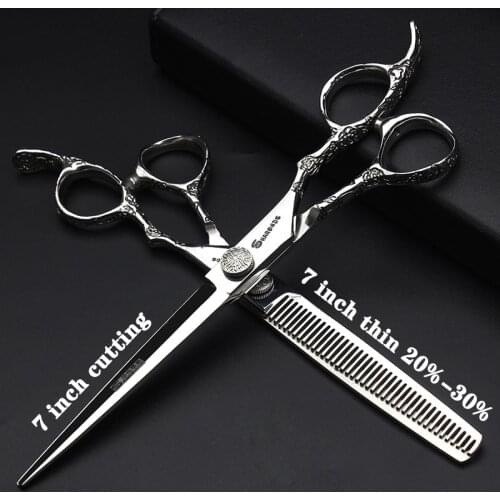 New Dragon cut hairdressing scissors 7 inch hair salon hairdressing scissors flat cut hair stylist special hair cutting scissors