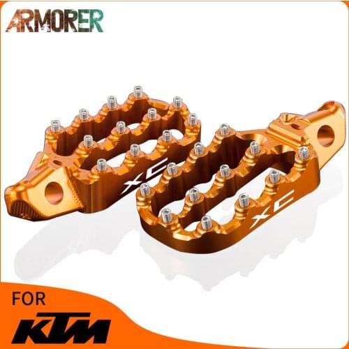 Motorcycle Foot Pegs Footrest Footpegs Rests Pedals For KTM 150 250 300 XC 2017-2018 250 350 450 XC-F 2016 2017 2018 2019