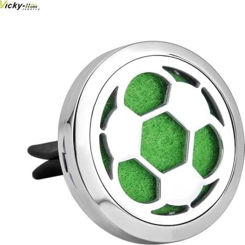 Sport Design 30mm 316L Stainless Steel Essential Oil Car Locket Aroma Car Diffuser Locket Drop Shipping