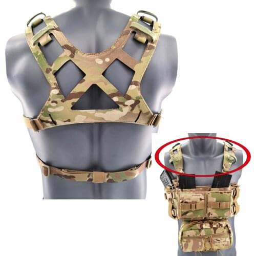 Tactical MK3 D3CRM Chest Strap Military Airsoft Chest Rig Vest Gear Accessories Multicam Laser Cutting Carrier Strap