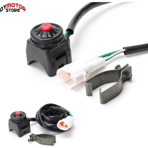 High quality universal Motorcycle Kill Stop Switch Red Push Button Horn Starter For Dirt Bike ATV 22mm 7/8