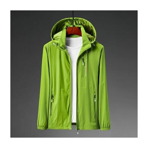 LOVERS quick dry sun-proof hooded jacket men women stretch waterproof sun-protective windbreaker fishing coat removable hoodies