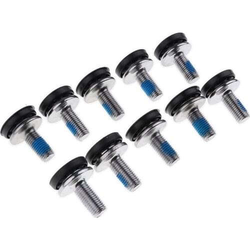 10 Pieces Bike 8mm Hex Crank Arm Fixing Bolts Bicycle Crank Screws for Square Hole Crankset Bottom Bracket