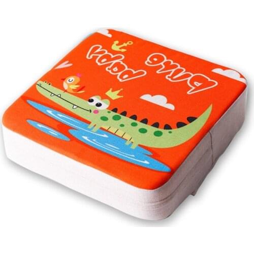 28EC 2 Pcs/Set Toddler High Chair Booster Cartoon Animal Printing Dining Seat Increasing Cushion Seating Pad