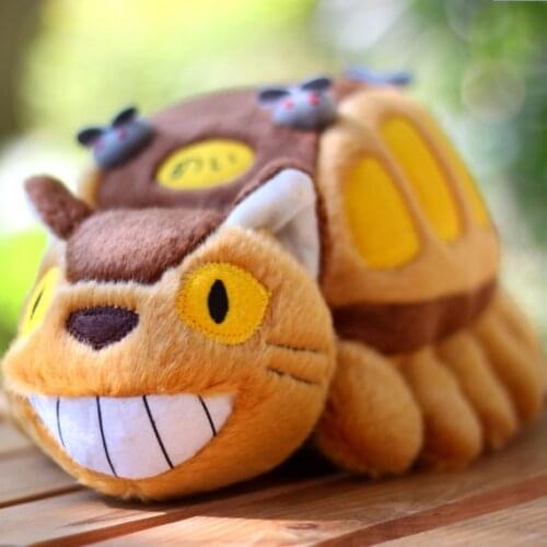 Japan Cartoon Animation Cute Totoro Cat Bus Stuff Plush Toy Doll Kids Birthday Gift 30cm