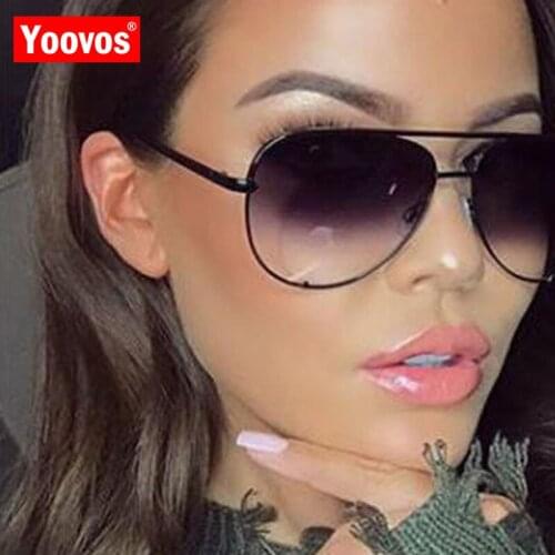 Yoovos 2021 Luxury Sunglasses Women/Men Metal Vintage Brand Eyeglasses For Women Classic Retro Party UV400 Gafas De Sol Mujer
