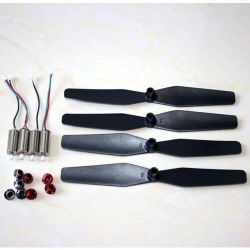 16PCS X56W Spare Part X56 Propeller Forward Motor Reverse Motor Blade Cover For Syma X56 X56W Spare Part Set RC Drone Accessory
