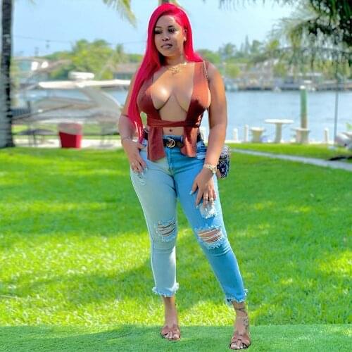 ZJFZML ZZ Womens Ripped Jeans