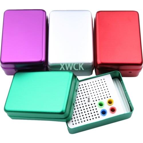1Pcs 180 Holes Dental Bur Box FG Burs Holder Autoclave Disinfection Box Dental Endo Box