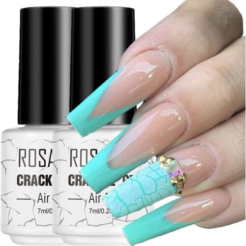 3D Cracked Nail Polish Glue Soak Off Nail Art Gel Varnish Broken Crack Polishing UV Gel Polish 12 Color Nail Gel Polish 7ML