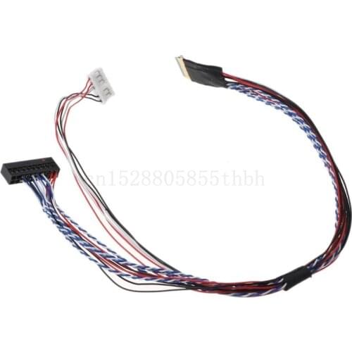 40Pin 6 Bit LVDS Cable for7/8/10.1/11.6/12.5/13.3/14/15.6" LCD/LED Panel Display Cable