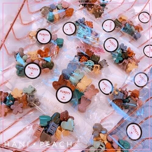 8pcs Fashion Baby Girls Cute Candy Color Hair Clip Love Cartoon Cute Little Rabbit Children Hairpin Flower Hair Accessories
