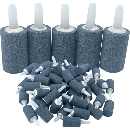 Aquarium Fish Tank Cylinder Shape Bubble Stone Aerator Pump Hydroponic Oxygen Plate Air Pump Accessories