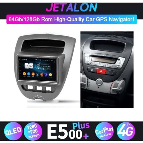 Car Radio Stereo For CITROEN C1 TOYOTA Aygo PEUGEOT 107 Android 10 Multimedia Player GPS Navigation Carplay Head Unit