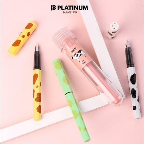 1pc PLATINUM Limited Fountain Pen Fine Nib PQ200 Chinese Zodiac Cattle Cute Student Calligraphy Pen Stationery Supplies