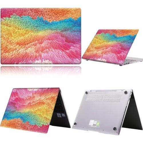 Laptop Case For Huawei MateBook 13/13 AMD Ryzen/14/D14/D15/X 2020/X Pro/Pro 16.1/Honor MagicBook 14/15 3D Art-rainbow Bar Shell