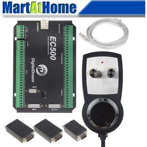 CNC Control System Mach3 Ethernet 3/4/5/6 Axis 460 KHz with MPG Controller DC Support Stepper/Servo Driver for DIY CNC