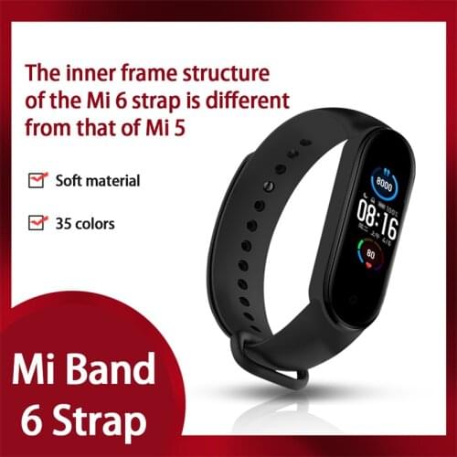 Color TPU Strap For Xiaomi Mi Band 6 Silicone Wristband Bracelet Replacement Straps For Xiaomi Smartband 6