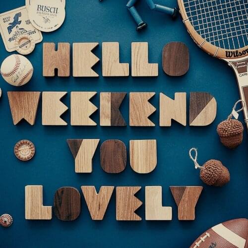 8cm Wooden alphabet household furnishings model room decoration accessories window shooting props wood letters number decor