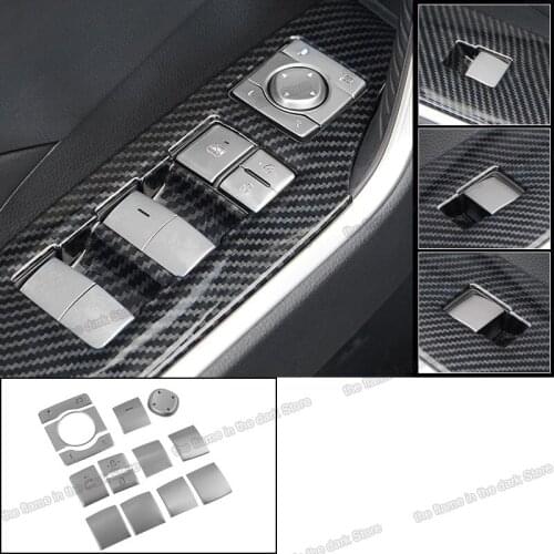 Lsrtw2017 for toyota rav4 2019 2020 2021 car window control button trims interior accessories auto lock unlock rearview switch