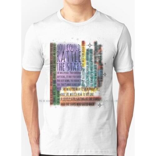 Throne Of Glass Quotes T Shirt 100% Pure Cotton Books Art Quote Design Creative Trending Vintage Cool Gift Euro Us Size Big Size