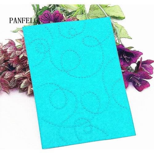 HOT plastic clock template line craft card making paper card album wedding decoration clip Embossing folders