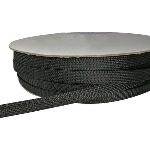 4/6/8/10/12/15/18/20mm Insulated Braid Sleeving Tight PET Wire Expandable Cable Sleeve Flame-retardant nylon braided mesh tube