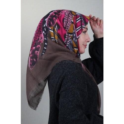 CASHMERE COOL LINEN FLAMLI SCARF DESEN-44 - RENK-12