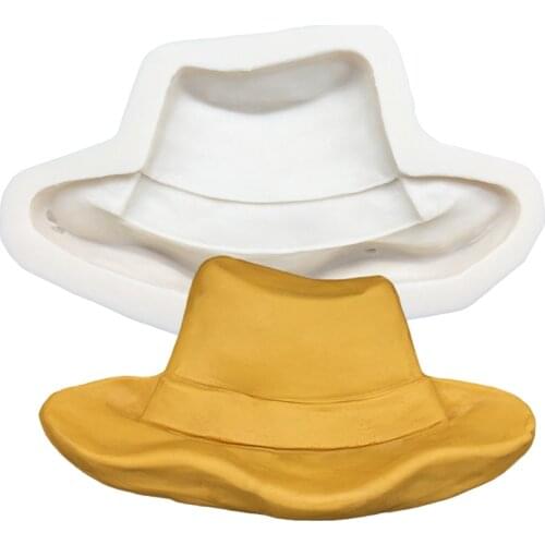 Cowboy Hat Silicone Sugarcraft Mold Resin Tools Cupcake Baking Mould Fondant Cake Decorating Tools