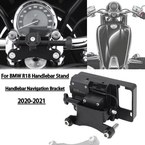 Motorcycle Handlebar Navigation Support GPS Mobile Phone Holder Handlebar Navigation Bracket For BMW R18 R 18 R1800 Classic 2020