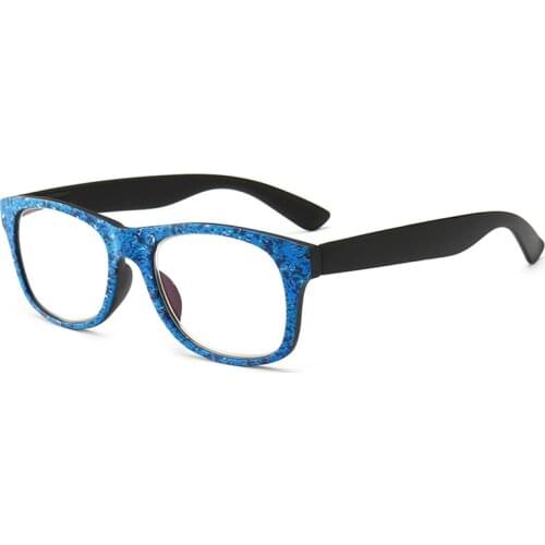 Fashion Presbyopic Glasses Women Men Anti Blue Light Reading Glasses Clear Lens Adjustable Reader Diopter +1.0 +1.5 +2.0 +4.0