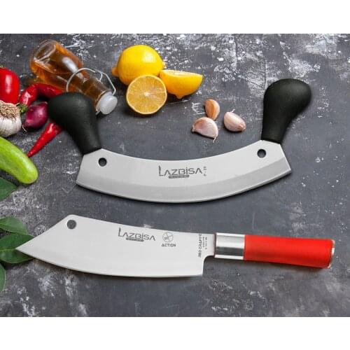 Lazbisa knife set Kitchen Knife Set Meat Vegetable Pizza Mincer Armor Chef Knife Pizza Chef No 2