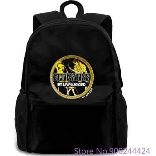 Best New Scorpions-In-Athens-Metal-Rock-Band Mens Black Hot New 2019 Summer Fashion s backpack