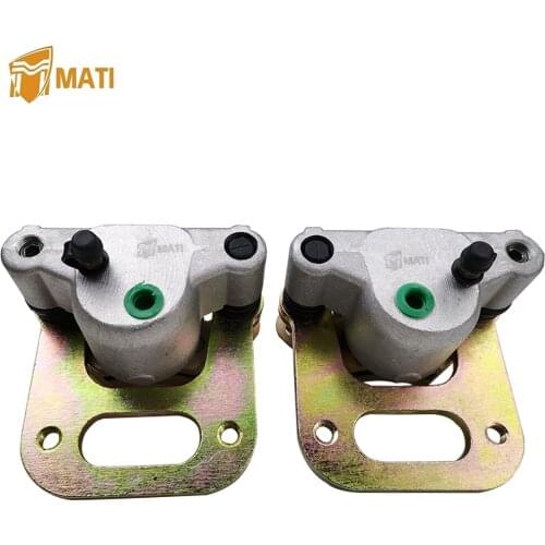 Front Brake Caliper Assembly for Polaris Big Boss 350L 400L 500 Magnum 425 Sportsman Xplorer 400 500 with Pads 1910309 1910310