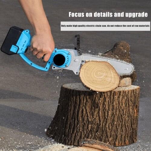 Rechargeable Electric Chainsaw 1200W Mini Lithium Chain Saw for Orchard Logging Civilian Firewood Greening Projects Logging Tool
