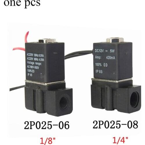 Plastic electric solenoid valve slotting machine drinking fountain solenoid valve AC220V DC12V DC24V 1/8 1/4 100 degrees