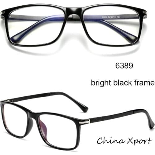 Radiation protection rectangle glasses light tr90 frame Al-Mg temples anti blue computer office glasses frames men women like