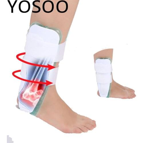 Ankle Brace Adjustable Foot Drop Orthosis Breathable Support Ankle Sprain Stabilization Splint Arthritis Recovery Relief Pains