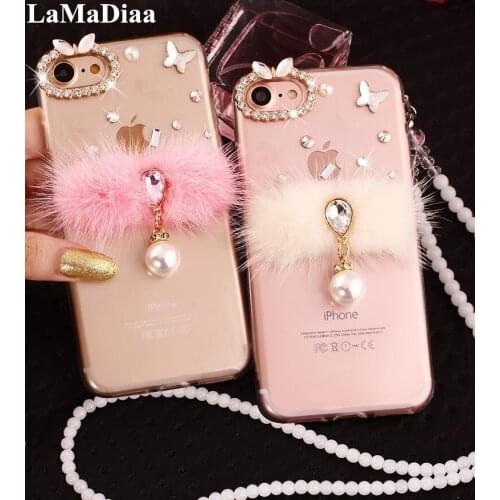 Luxury Rhinestone Diamonds Pendant Soft Phone Case For HuaweiP9 P10 P20 P30 P40 PLUS LiTE Mate10 20 30 Pro Lite Bling Back Cover