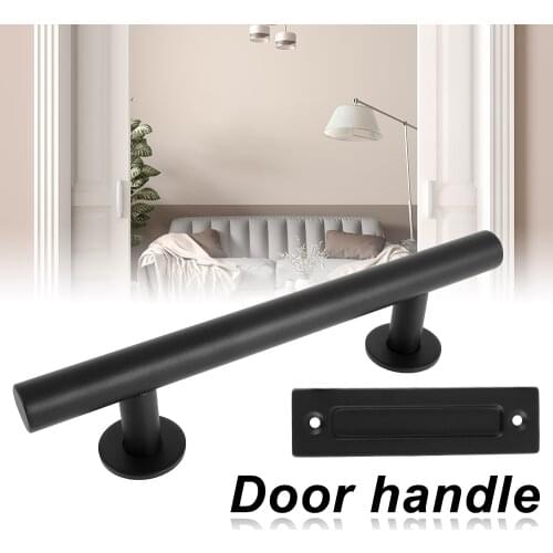 Sliding Barn Door Handle Pull Cabinet Flush Hardware Set Wood Door Handle Interior Door Furniture Handle Hardware