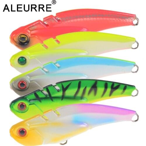 1PCS Fishing Lure Sinking VIB Lipless Crankbaits 70mm 20G Hard Artificial Long Shot Bait Winter Ice Salt Fishing Tackle