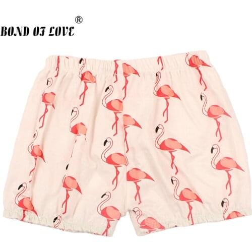 2020 Summer Baby Shorts B Girls Flamingos Styles Stripe Pattern Children PP Shorts Newborn Harem Beach Shorts Pants