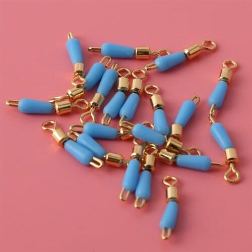 20 Pcs / Lot Outdoor Fishing Tools Connector Anti-wrapped High Quality Alloy + Silicone Connector Multifunction Mini Accessories