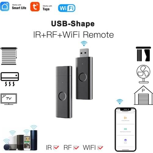 WiFi RF+IR Universal Remote Controller Tuya For Smart Home Control For TV DVD Aud AC Air Conditioner Work With Alexa Google Home