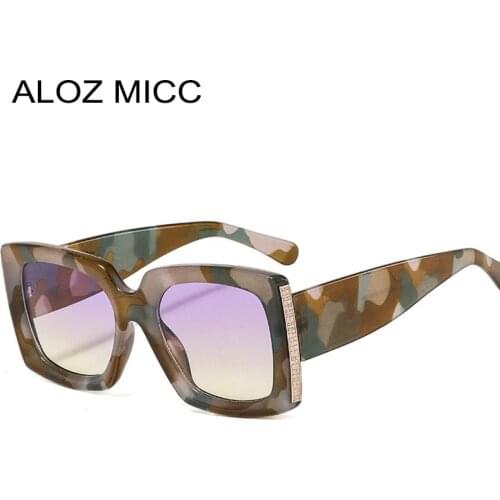 Vintage Square Sunglasses Women Fashion Brand Designer Steampunk Sun Glasses Female Gradient Big Men Goggle Eyeglasses Q806