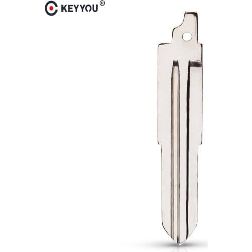 KEYYOU Replacement Metal Blank Uncut Flip Remote Key Blade Type NO.119 For For Jiangling Yu Sheng Filp Key Blank Blade #119