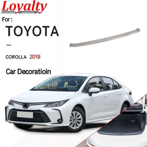 Loyalty For Toyota Corolla 2019 Stainless Steel Car Inner Outer Rear Bumper Protector Plate Cover Trunk Door Sill Trim