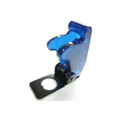 50x TOGGLE SWITCH FLIP UP SAFTEY COVER CLEAR BLUE TB01