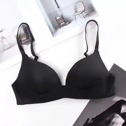 2020Wire Free Push Up Bra Solid Seamless Soft Bras for Women Double Breasted Sexy Lingerie Comfort Breathable Bralette Sport Bra